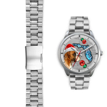 Load image into Gallery viewer, Boxer Dog On Christmas Florida Wrist Watch-Free Shipping
