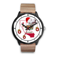 Load image into Gallery viewer, Bull Terrier California Christmas Special Wrist Watch-Free Shipping