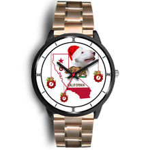 Load image into Gallery viewer, Bull Terrier California Christmas Special Wrist Watch-Free Shipping