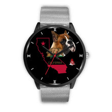 Load image into Gallery viewer, Boxer Dog California Christmas Special Wrist Watch-Free Shipping