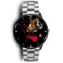 Load image into Gallery viewer, Boxer Dog California Christmas Special Wrist Watch-Free Shipping