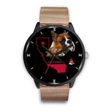 Load image into Gallery viewer, Boxer Dog California Christmas Special Wrist Watch-Free Shipping