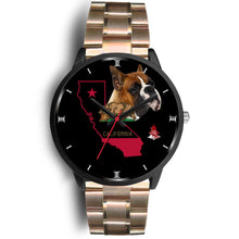 Load image into Gallery viewer, Boxer Dog California Christmas Special Wrist Watch-Free Shipping