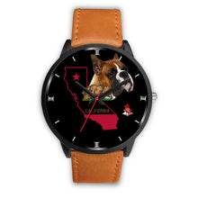 Load image into Gallery viewer, Boxer Dog California Christmas Special Wrist Watch-Free Shipping