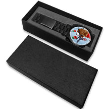 Load image into Gallery viewer, Cavalier King Charles Spaniel On Christmas Print Wrist Watch-Free Shipping-FL State