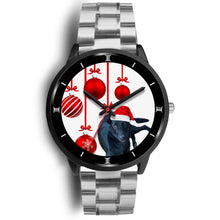 Load image into Gallery viewer, Customized Dog Print Christmas Special Black Wrist Watch-Free Shipping