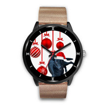 Load image into Gallery viewer, Customized Dog Print Christmas Special Black Wrist Watch-Free Shipping