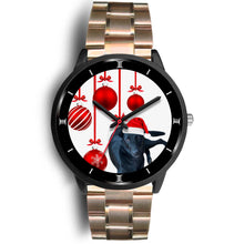 Load image into Gallery viewer, Customized Dog Print Christmas Special Black Wrist Watch-Free Shipping