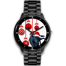 Load image into Gallery viewer, Customized Dog Print Christmas Special Black Wrist Watch-Free Shipping