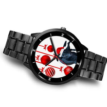Load image into Gallery viewer, Customized Dog Print Christmas Special Black Wrist Watch-Free Shipping