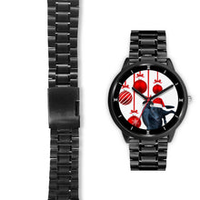 Load image into Gallery viewer, Customized Dog Print Christmas Special Black Wrist Watch-Free Shipping
