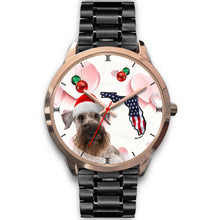 Load image into Gallery viewer, Cesky Terrier On Christmas Florida Wrist Watch-Free Shipping