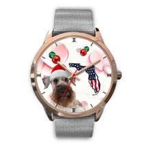 Load image into Gallery viewer, Cesky Terrier On Christmas Florida Wrist Watch-Free Shipping