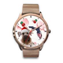 Load image into Gallery viewer, Cesky Terrier On Christmas Florida Wrist Watch-Free Shipping