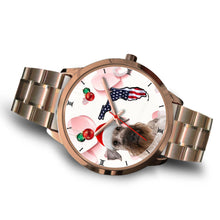 Load image into Gallery viewer, Cesky Terrier On Christmas Florida Wrist Watch-Free Shipping