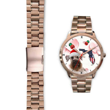 Load image into Gallery viewer, Cesky Terrier On Christmas Florida Wrist Watch-Free Shipping