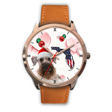 Load image into Gallery viewer, Cesky Terrier On Christmas Florida Wrist Watch-Free Shipping