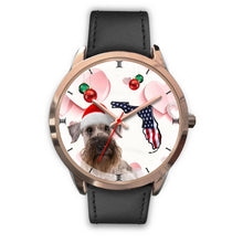 Load image into Gallery viewer, Cesky Terrier On Christmas Florida Wrist Watch-Free Shipping