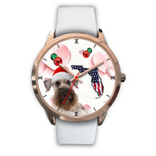 Load image into Gallery viewer, Cesky Terrier On Christmas Florida Wrist Watch-Free Shipping