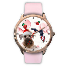 Load image into Gallery viewer, Cesky Terrier On Christmas Florida Wrist Watch-Free Shipping
