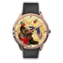 Load image into Gallery viewer, Chihuahua Dog On Christmas Florida Golden Wrist Watch-Free Shipping