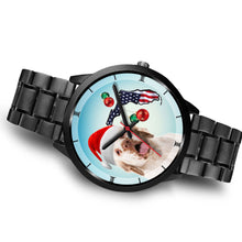 Load image into Gallery viewer, Clumber Spaniel On Christmas Florida Wrist Watch-Free Shipping