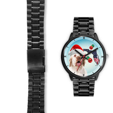 Load image into Gallery viewer, Clumber Spaniel On Christmas Florida Wrist Watch-Free Shipping