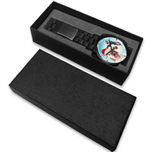Load image into Gallery viewer, Clumber Spaniel On Christmas Florida Wrist Watch-Free Shipping