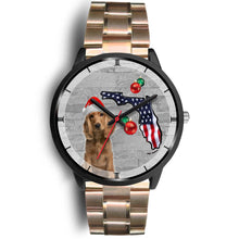 Load image into Gallery viewer, Cocker Spaniel On Christmas Florida Wrist Watch-Free Shipping