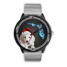 Load image into Gallery viewer, Cute Dachshund Dog On Christmas Florida Wrist Watch-Free Shipping