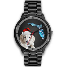 Load image into Gallery viewer, Cute Dachshund Dog On Christmas Florida Wrist Watch-Free Shipping