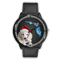 Load image into Gallery viewer, Cute Dachshund Dog On Christmas Florida Wrist Watch-Free Shipping