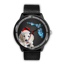 Load image into Gallery viewer, Cute Dachshund Dog On Christmas Florida Wrist Watch-Free Shipping