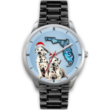 Load image into Gallery viewer, Cute Dalmatian On Christmas Florida Wrist Watch-Free Shipping