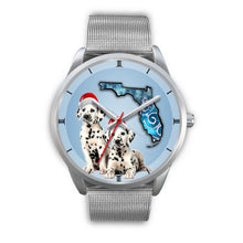 Load image into Gallery viewer, Cute Dalmatian On Christmas Florida Wrist Watch-Free Shipping