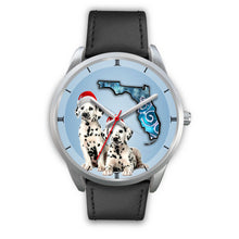 Load image into Gallery viewer, Cute Dalmatian On Christmas Florida Wrist Watch-Free Shipping
