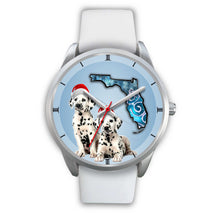 Load image into Gallery viewer, Cute Dalmatian On Christmas Florida Wrist Watch-Free Shipping