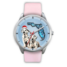 Load image into Gallery viewer, Cute Dalmatian On Christmas Florida Wrist Watch-Free Shipping