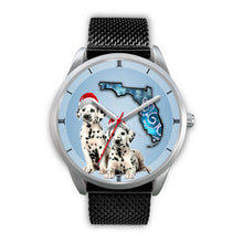 Load image into Gallery viewer, Cute Dalmatian On Christmas Florida Wrist Watch-Free Shipping