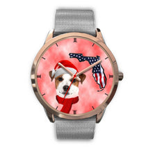 Load image into Gallery viewer, Cute Jack Russell Terrier On Christmas Florida Wrist Watch-Free Shipping