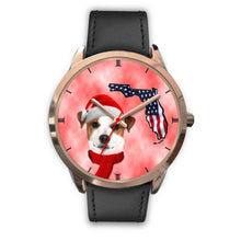 Load image into Gallery viewer, Cute Jack Russell Terrier On Christmas Florida Wrist Watch-Free Shipping