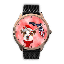 Load image into Gallery viewer, Cute Jack Russell Terrier On Christmas Florida Wrist Watch-Free Shipping