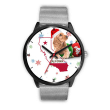 Load image into Gallery viewer, Cocker Spaniel California Christmas Special Wrist Watch-Free Shipping