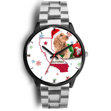 Load image into Gallery viewer, Cocker Spaniel California Christmas Special Wrist Watch-Free Shipping