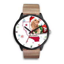 Load image into Gallery viewer, Cocker Spaniel California Christmas Special Wrist Watch-Free Shipping