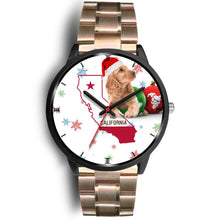 Load image into Gallery viewer, Cocker Spaniel California Christmas Special Wrist Watch-Free Shipping