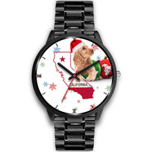 Load image into Gallery viewer, Cocker Spaniel California Christmas Special Wrist Watch-Free Shipping