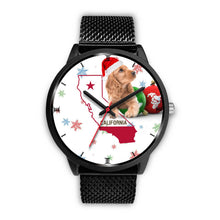 Load image into Gallery viewer, Cocker Spaniel California Christmas Special Wrist Watch-Free Shipping