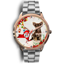 Load image into Gallery viewer, Cute Chihuahua Dog New York Christmas Special Wrist Watch-Free Shipping