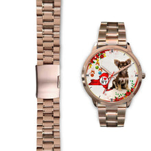 Load image into Gallery viewer, Cute Chihuahua Dog New York Christmas Special Wrist Watch-Free Shipping